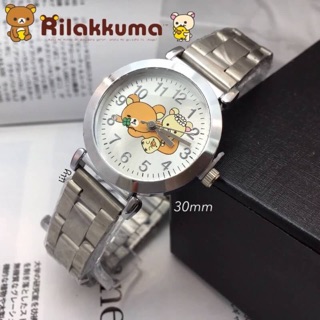 rilakkuma watch นาฬิกาสายเหล็กลายรีลักคุมะ