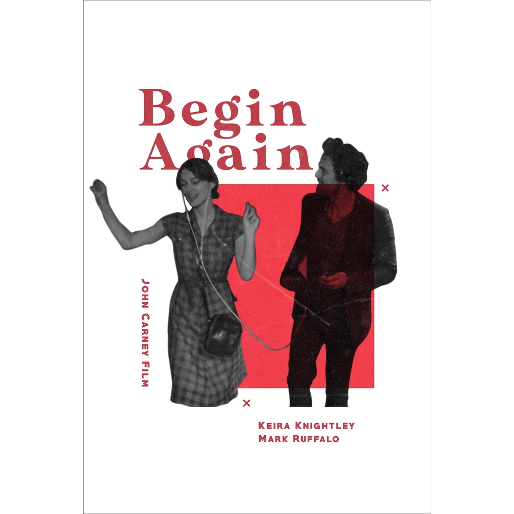 โปสเตอร์หนัง Begin Again บีกินอะเกน ภาพยนตร์ Movie Poster ภาพติดผนัง ตกแต่งบ้าน รูปติดห้อง รูปภาพ ขอ