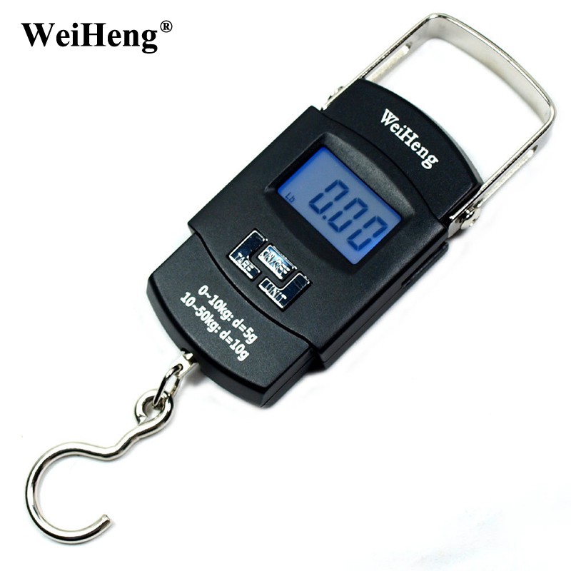 เครื่องชั่งแขวนดิจิตอล เครื่องชั่งกระเป๋า Protable Electronic Scale รุ่น Wh - A08 - Black *** ส่งฟรี ***