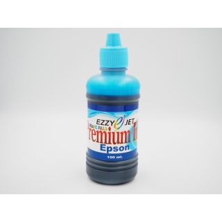 Ezzy-jet Epson Inkjet Premium Ink หมึกเติมอิงค์เจ็ท เอปสัน ขนาด 100 ml. (Light Cyan - สีน้ำเงินอ่อน)​