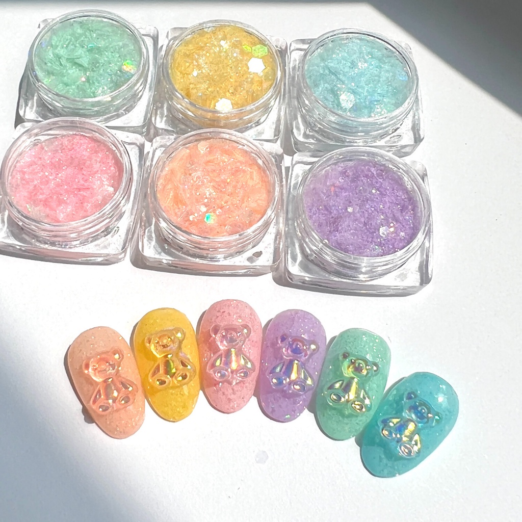 กลิตเตอร์พาสเทล กลิตเตอร์ตกแต่งเล็บสีพาสเทล – โปรปัง