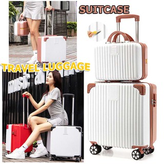 กระเป๋าเดินทาง 20 นิ้ว กระเป๋าเดินทางล้อลาก 20 นิ้ว travel luggage bag ABS+PC ผ้าคลุมกระเป๋าเดินทาง 20 นิ้ว suitcase