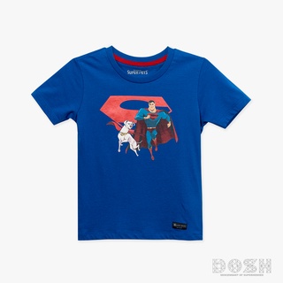 DOSH KIDS:BOYS T-SHIRTSเสื้อยืด คอกลม แขนสั้น เด็กผู้ชาย สีน้ำเงิน ลิขสิทธิ์SUPERMAN รุ่นDSBT5125-BU