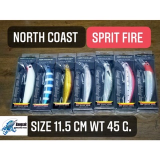 เหยื่อแคส North coast spritfire ขนาด 11.5เซน น้ำหนักเหยื่อ 50 กรัมชนิด เหยื่อ จมเร็ว Fast sinking