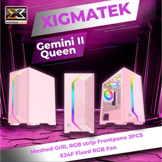 Case(เคสเปล่า) XIGMATEK GEMINI II QUEEN (PINK)