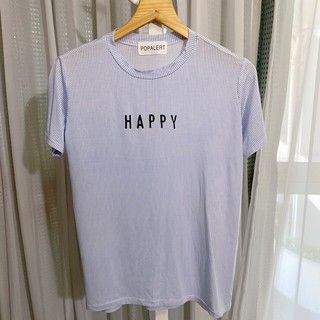 เสื้อยืดกรีนลาย HAPPY