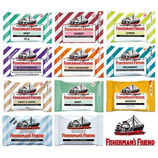 Fishermans Friend ลูกอม ฟิชเชอร์แมนส์ เฟรนด์ คละรสได้ 12 รสชาติ