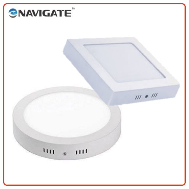 Navigate โคมพาแนล LED (ติดลอย) ไฟดาวน์ไลท์ พาแนลติดตลอย โคมไฟเพดาน ขนาด 4นิ้ว/5นิ้ว/8นิ้ว/10นิ้ว