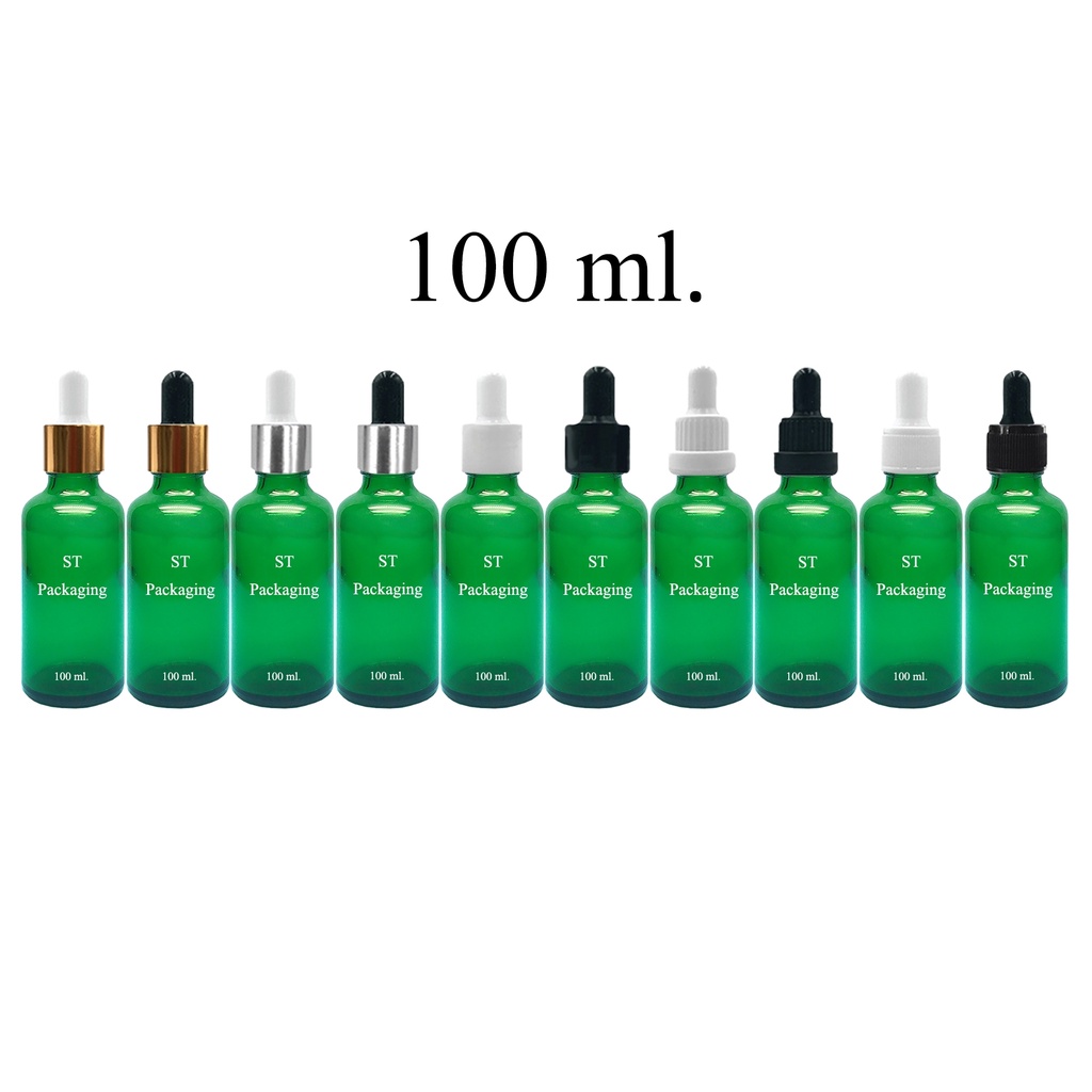 (แพ็ค100ขวด)ขวดแก้ว dropper ดรอปเปอร์ ขวดแบ่ง หัวบีบหยด ขวดเซรั่ม 5ml 10ml 15ml 20ml 30ml 50ml 100ml