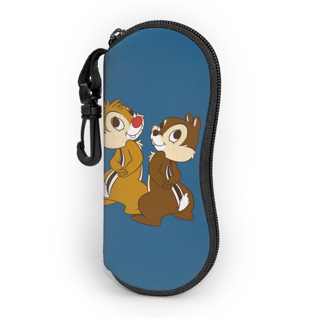 Disney Chip 'n' Dale Sunglasses Soft Bag Ultralight Rubber Zipper Glasses Bag