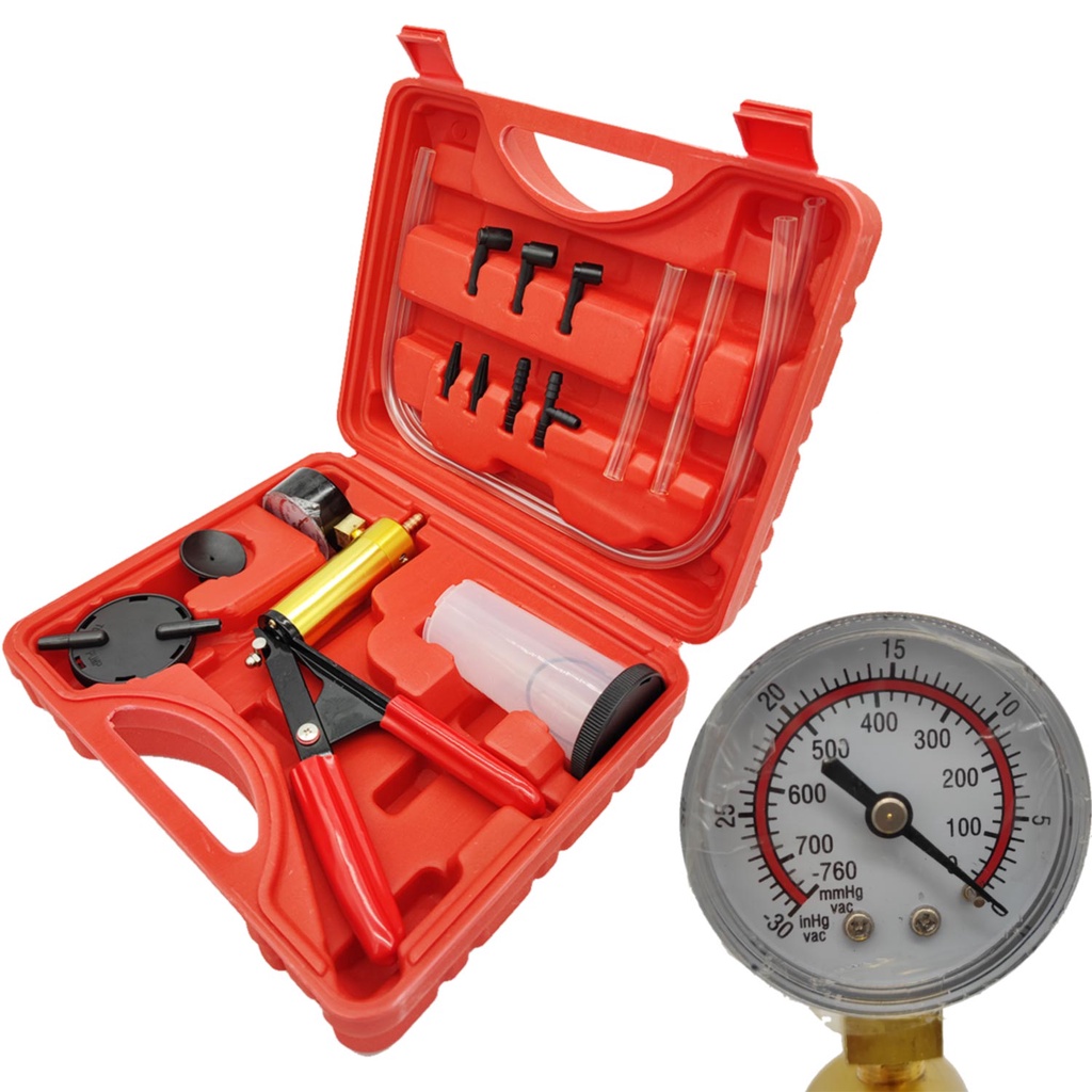 Multifunctional Hand Held Brake Bleeder Tester Set Vacuum Pump Car Automotive Self Kit Brake Bleeder
