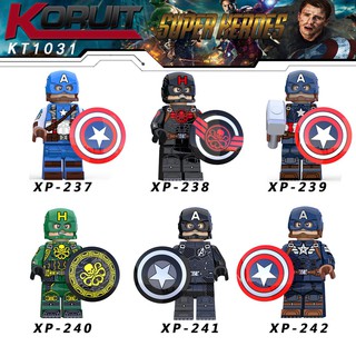 Avengers Endgame Captain America Series Minifigures Marvel Building Blocks Kids Toys Gifts KT1031