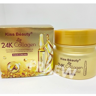 Kiss Beauty ครีมบํารุงผิวหน้า หน้าขาวใส 24K Collagen ครีมทาหน้า ลดฝ้ากระ จุดด่างดำ ครีม มอยซ์เจอไร No.1182-03