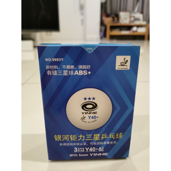 ลูกปิงปอง​ Yinhe​ 3​ star  40+