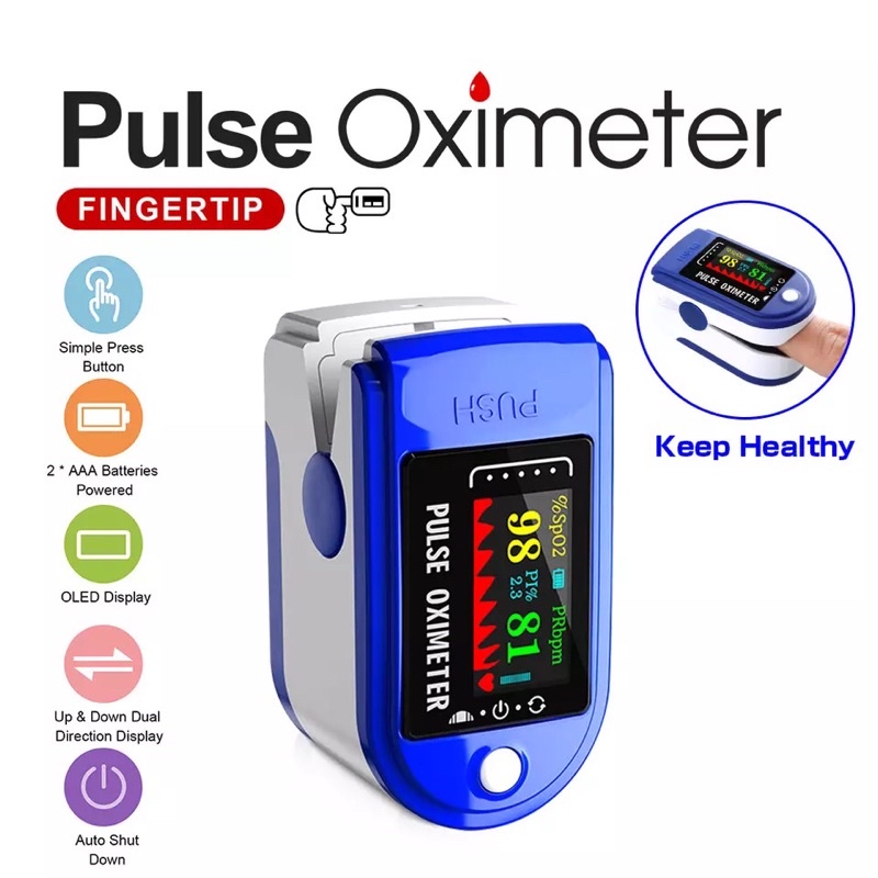 🔥 พร้อมส่ง ในไทย 🔥  Pulse Oximeters เครื่องวัดออกซิเจนในเลือด เครื่องวัดออกซิเจนปลายนิ้ว และ ตรวจวัดชีพจรปลายนิ้ว