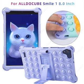 เคสแท็บเล็ต ซิลิโคน กันกระแทก ลายหน้ายิ้ม 8 นิ้ว สําหรับ ALLDOCUBE Smile 1 8.0 นิ้ว 2022 T802 Smile1