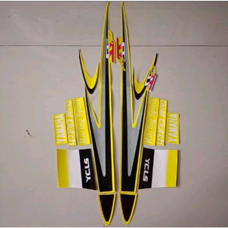 สติ๊กเกอร์ลอก Lis กดตัวด้านข้างเต็ม Yamaha fiz F1Zr R SS TWO 2ss มาตรฐาน