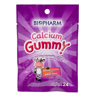 BIOPHARM CALCIUM GUMMY องุ่น 24G ช่วยในการเสริมสร้างกระดูกและฟัน