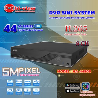 Hi-view DVR 5in1เครื่องบันทึก 8 Ch. รุ่น HA-44508