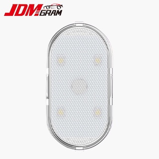 โคมไฟ LED ฉุกเฉินไร้สาย JDM พร้อมสติกเกอร์ชาร์จ USB เพื่อความปลอดภัย สําหรับตกแต่งภายในรถยนต์