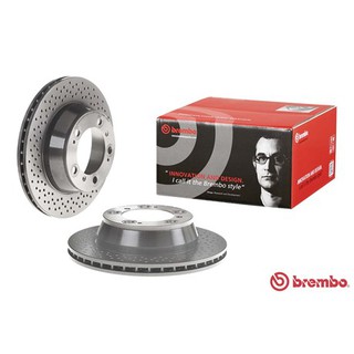 จานเบรคหลัง PORSCHE 911 996 1997- 997 2004- 3.4 3.6 3.8 Carrera BOXSTER 987 2004- CAYMAN 987 2005- 299MM BREMBO /ชิ้น