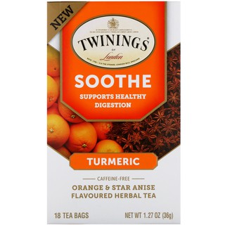 ขายแยกซอง 2กรัม Twinings Soothe Herbal Tea ไม่มีคาเฟอีน