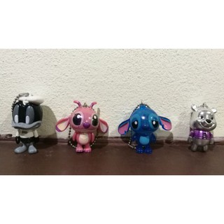 พวงกุญแจดุ๊กดิ๊ก​ Disney เซต4ตัว​ มือสอง