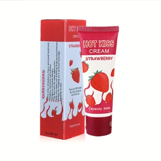 นำเข้า HOT KISS 50ml สตรอเบอร์รี่รสเจลน้ำมันหล่อลื่นร่างกาย