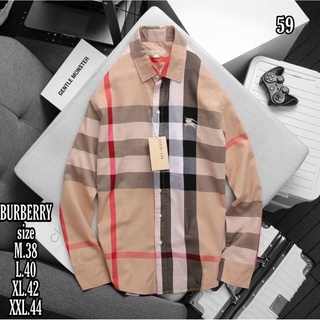 burberry เสื้อเชิ้ตแขนยาว