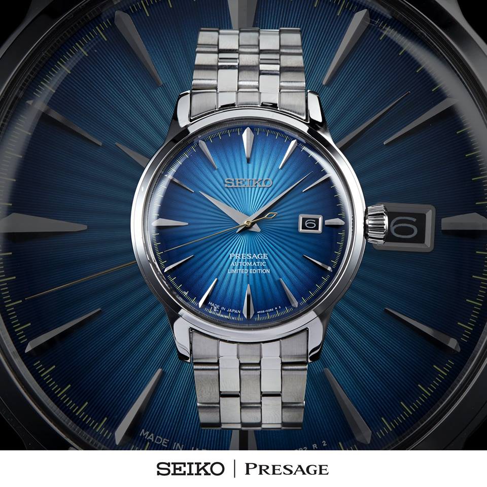 SEIKO นาฬิกาเดรส Presage Blue planet SRPC45J cocktail Limited edition 350  เรือน สายแสตนเลส | Shopee Thailand