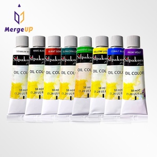 สีน้ำมัน แบบหลอด ศิลปากรประดิษฐ์ 38 ml. Silpakorn Oil Colors สีศิลปากร