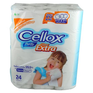 กระดาษชำระ CELLOX DOUBLE ROLL แพ็ค 24 สะอาด ปลอดภัยต่อการใช้งาน