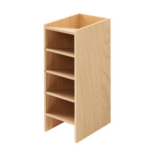 MUJI(มูจิ) ลิ้นชัก MDF ชั้นวางเครื่องเขียน 5 ชั้น (Width 9.2 x Depth 12.6 x Height 25.2 cm)