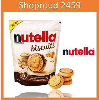 Nutella biscuits นูเทลล่า บิสกิตสอดไส้ครีมโกโก้ผสมเฮเซลนัท ตรา นูเทลล่า (Nutella Brand) ขนาด 304 กรัม