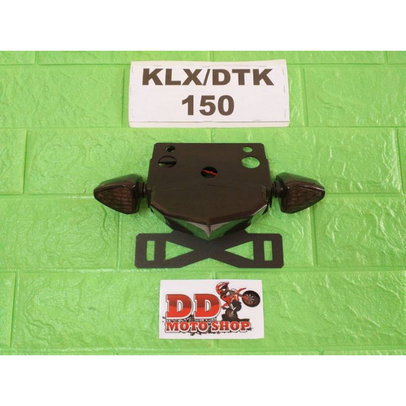 ท้ายสั้น KLX150 DTK150 BF150 D-TRACKER150 #ใส่ไฟเลี้ยวแต่ง #โครงเหล็กหนา 1.2 มม. ไฟท้าย KLX150