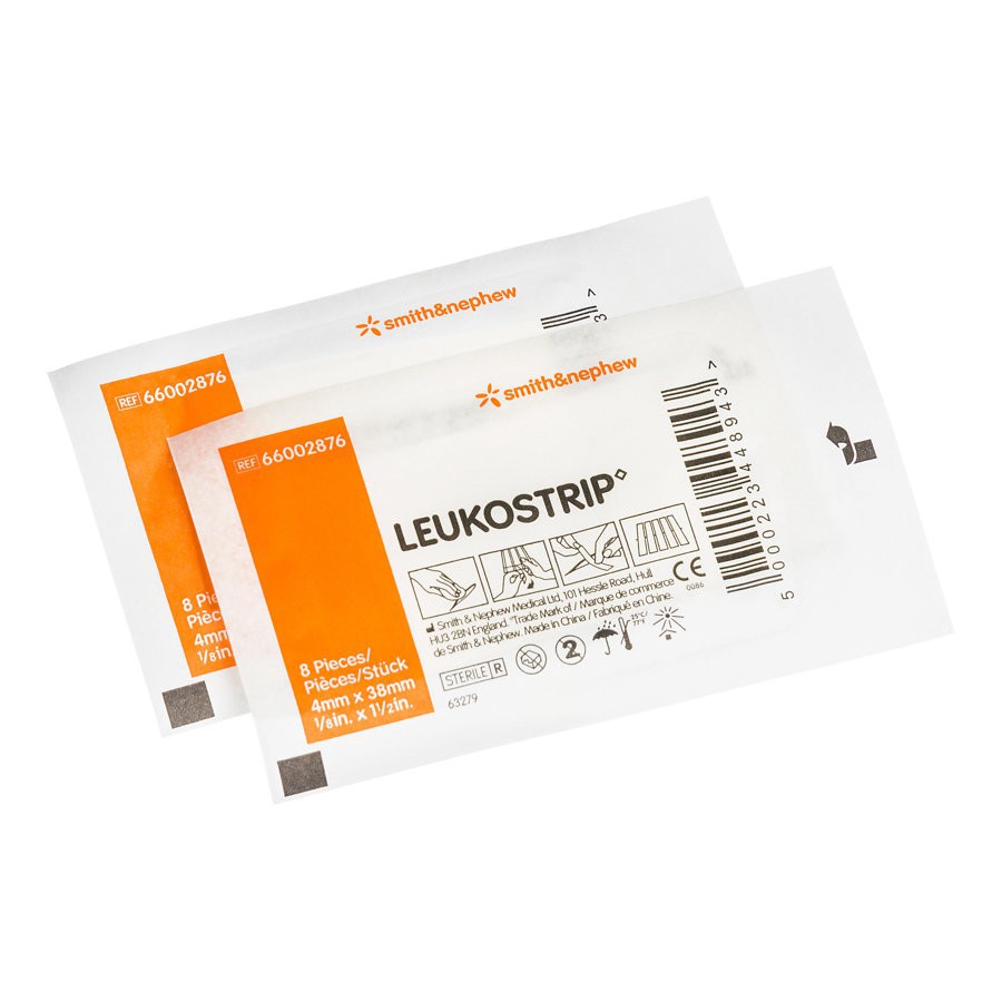(มีให้เลือก 2 ขนาด) Leukostrip 6.4X76MM / 4mmx38mm เทปปิดแผล