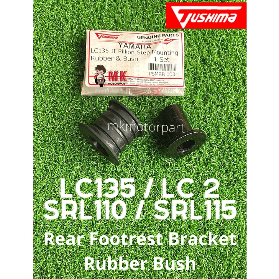 (Tushima) PILLION STEP MOUNTING RUBBER BUSH Yamaha LC135 / LC NEW / Lagenda SRL110 SRL115 ขายึดพักเท