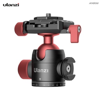 Ulanzi U-70 หัวบอลพาโนรามา 360 องศา ขนาดเล็ก ปรับได้ พร้อมเมาท์ปลดเร็ว สําหรับ Arca-Swiss Peak