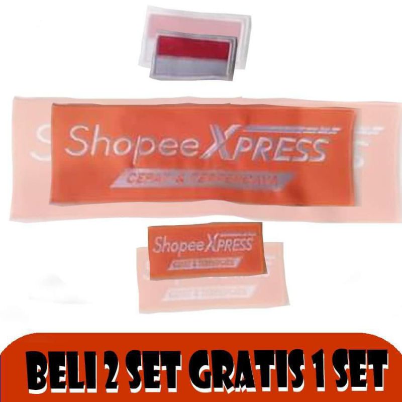 งานปัก Shopee Xpress ตราสัญลักษณ์ Shopee Xpress. งานปักช้อปปี้ ตราสัญลักษณ์ช้อปปี้ งานปัก Xpress. ตร