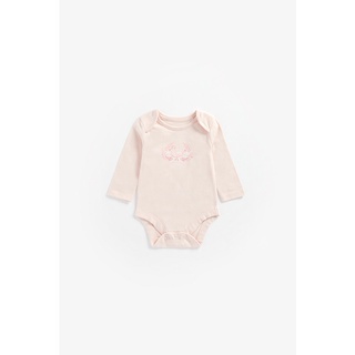 Mothercare pink swan organic-cotton bodysuit ZA327 ชุดบอดี้สูทเด็ก