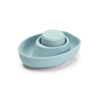 PlanToys 5809 Rubber Convertible Boat - Pastel Blue ของเล่นในน้ำ สำหรับเด็ก 12 เดือนขึ้นไป