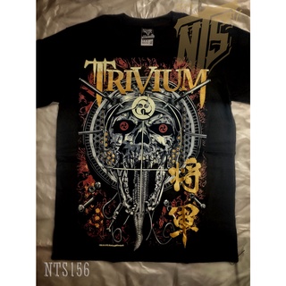 NTS 156 Trivium ROCK เสื้อยืด เสื้อวง เสื้อดำ สกรีนลายอย่างดี ผ้าหนานุ่ม ไม่หดไม่ย้วย NTS T SHIRT S M L XL XXL