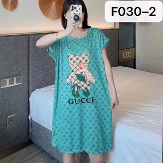 🎁ชุดนอนใส่สบายเสื้อแขนกุด 🎁 เดรสลายไฮเอ็นด์Oversize ลายสุดหรูหรา✨