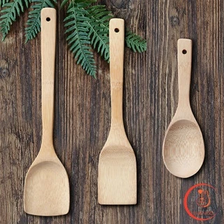 ตะหลิวไม้บีช พลั่วไม้ ไม้พายทำอาหาร ทำจากไม้จริง จับถนัดมือ shovel spoon
