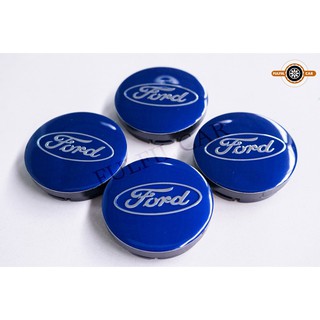 ฝาครอบดุมล้อ Ford 56MM ฟอร์ดสีน้ำเงิน