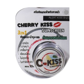 Cherry Kiss Sunscreen Cream C-Kiss SPF 60 PA+++ 10g. กันแดดซีคิส เชอร์รี่ คิส สูตร 3 in 1 ทั้งกันแดด และบีบีครีม