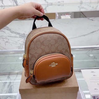 สินค้าใหม่-Coach-กระเป๋าผู้หญิง/กระเป๋าเป้/ของแท้100%/พร้อมส่ง/ยิงจริง [ส่งฟรี] กระเป๋าแบรนด์แฟชั่นหวานๆ.