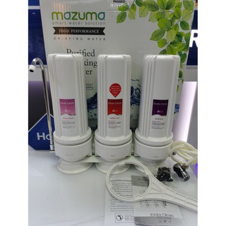 ราคาประหยัด Mazuma เครื่องกรองน้ำดื่ม 3 ขั้นตอน รุ่น EC-33 น้ำสะอาดสามารถดื่มได้ทันที รับประกันสินค้า 1ปี