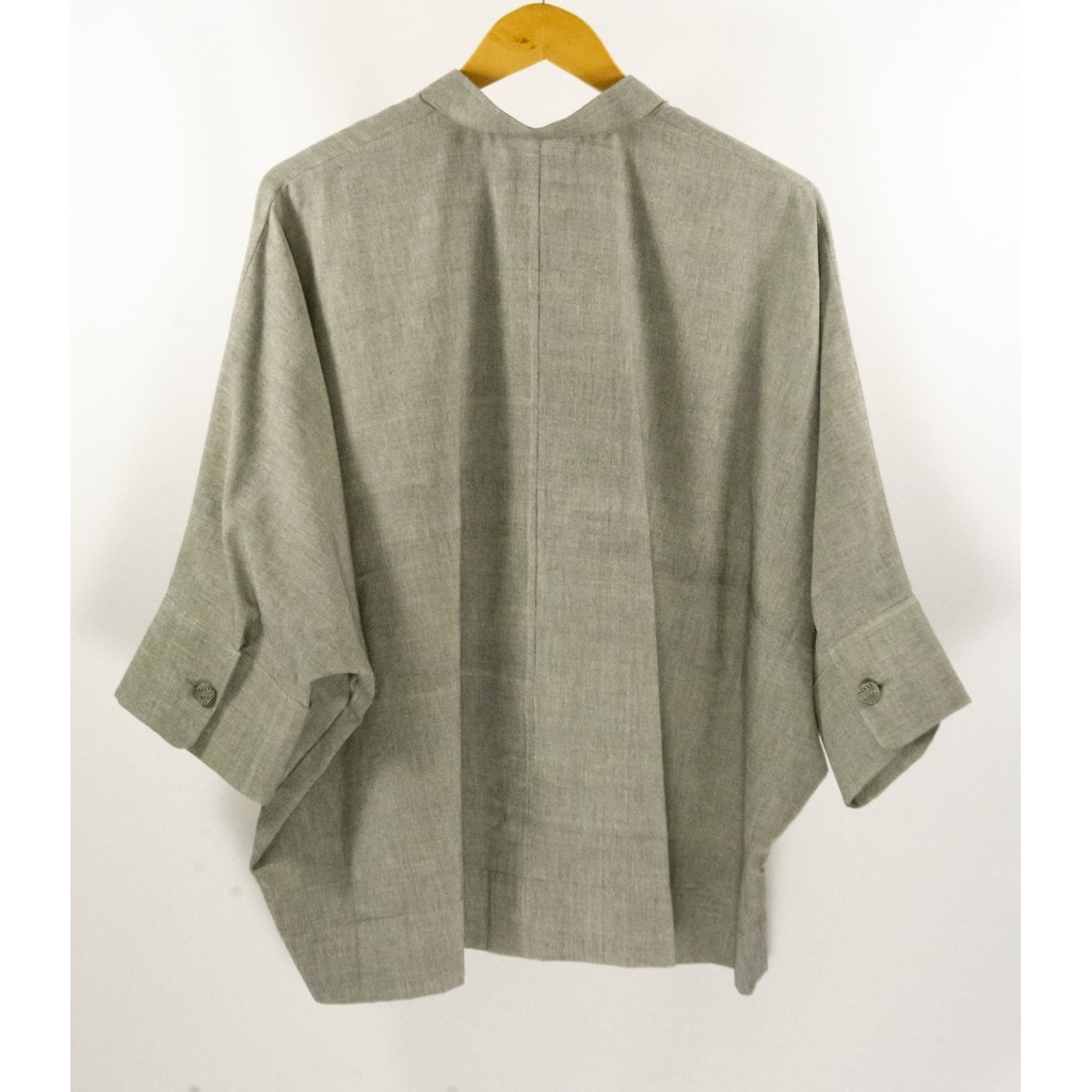 Suntree เสื้อผ้าฝ้าย คอจีน Oversize
