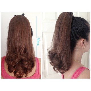 หางม้า เเบบผูก จัดเเต่ง ให้เป็นสวอล K306